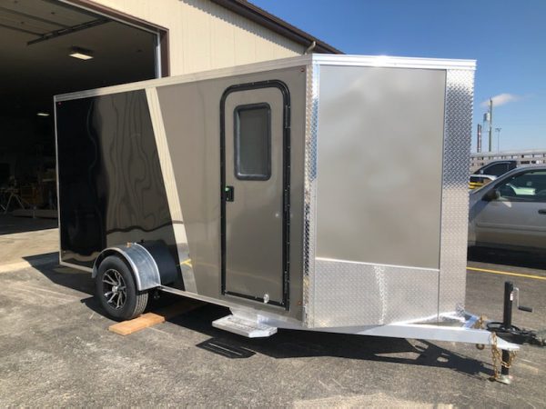 Right side view of 2021 Tow Tek 6x12 All Aluminum