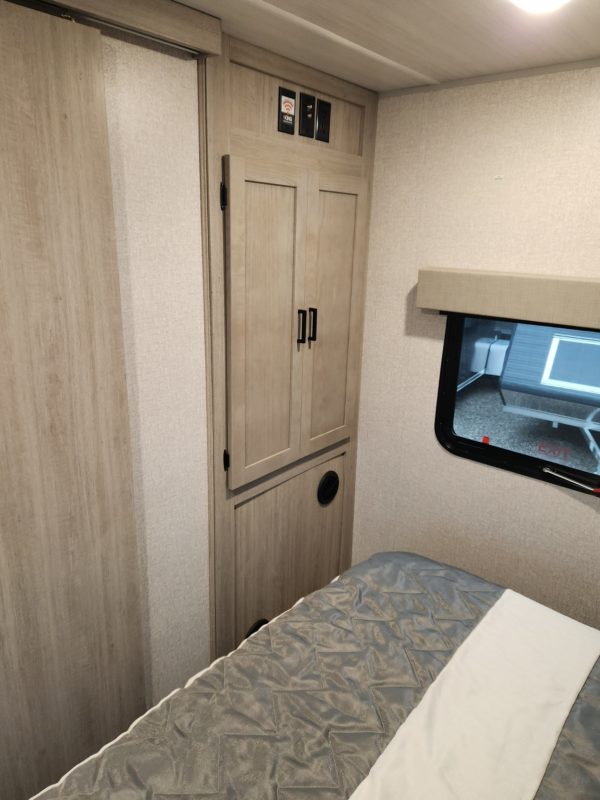 Closet in the bedroom of the 2023 Alta 2810-KIK