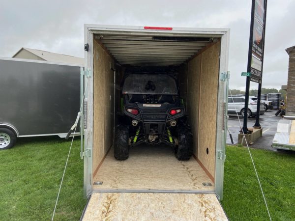 Rear and Inside of the 2022 Tow Tek 6x12 Trail Blazer UTV Special Edition.
