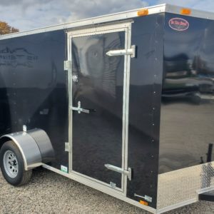 Exterior of the 2022 In The Hunt Trailers 6X12 Barn Doors
