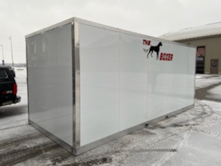 Rear view of the 2022 Boxer Storage Unit