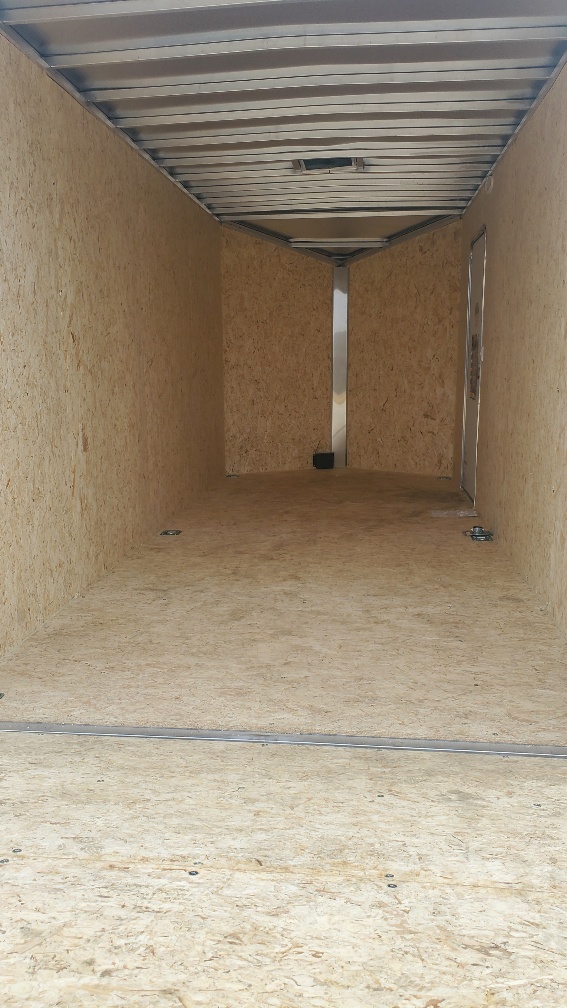 Interior of the 2023 Lightning 7x16 All Aluminum with Rear Ramp