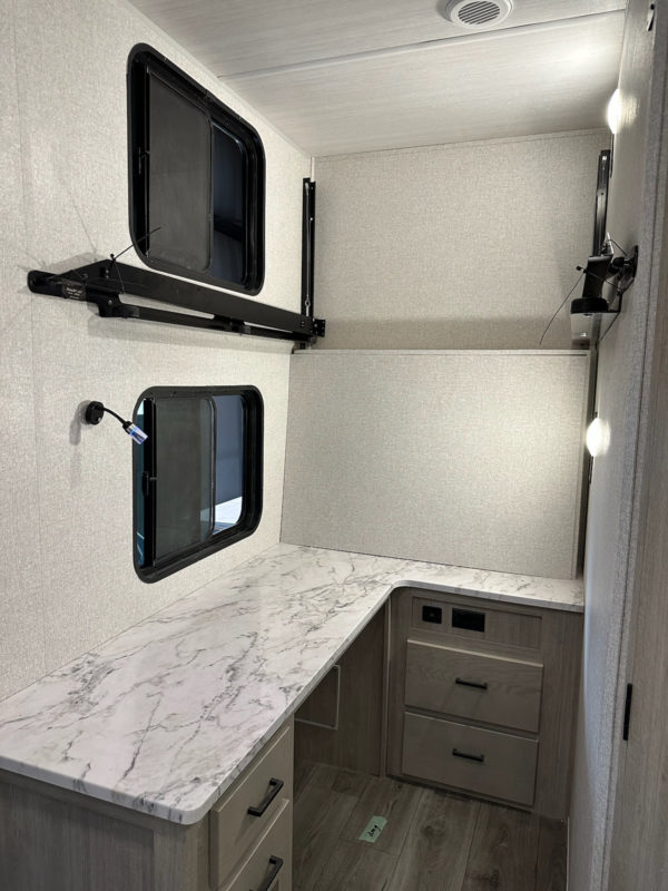 Option rear office with drop down bunk inside the 2023 Alta 3100KXT Xtreme 365